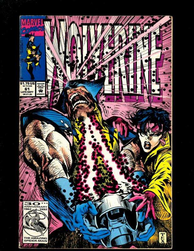 Lot of 12 Wolverine Marvel Comics #47 47 48 49 50 51 53 54 60 61 65 66 HY7