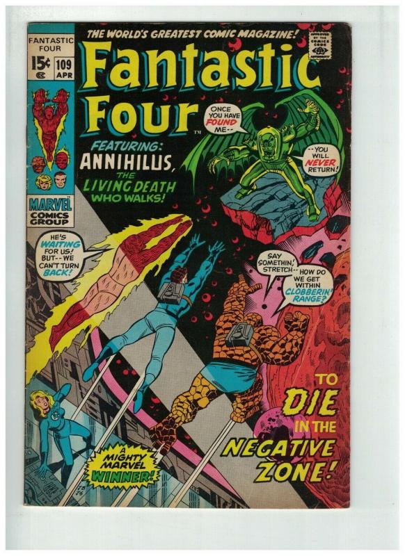 FANTASTIC FOUR 109 FINE  April 1971