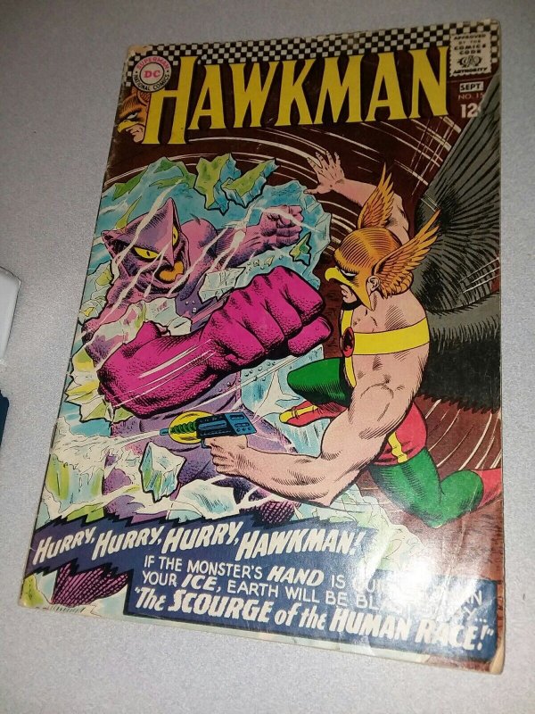 HAWKMAN #15 Murphy Anderson c/a, DC Comics 1966 hawkgirl silver age appearance