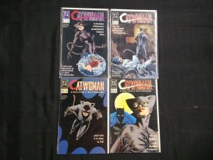 CATWOMAN  1989  NEW FORMAT MINI SERIES RUN #1-4 COMPLETE  VF - NM