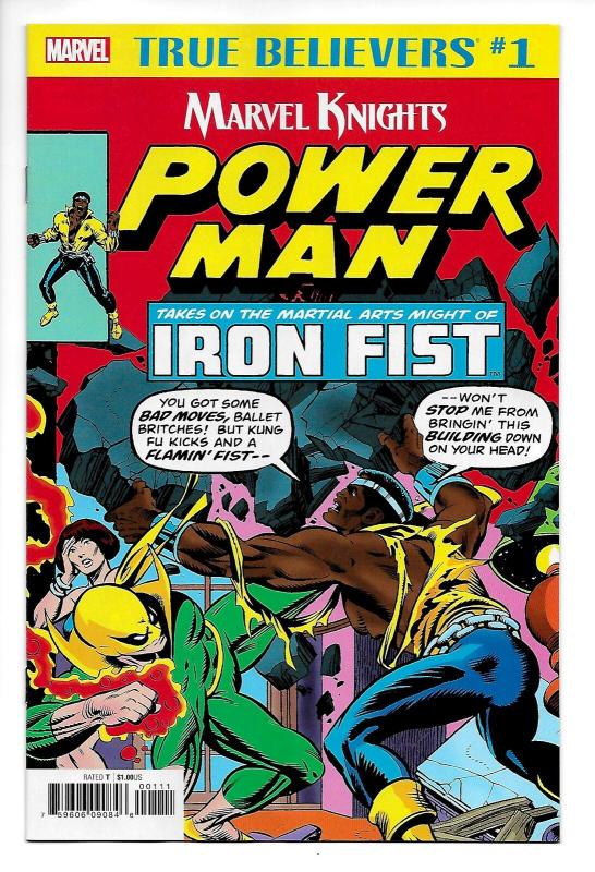 True Believers Power Man and Iron Fist #1 (Marvel, 2018) NM