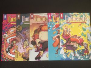 THE LUDOCRATS #1, 2, 3 Two Cover Versions of #2 and 3, VFNM Condition