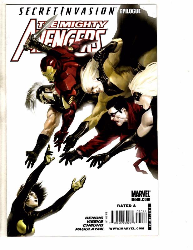 Lot Of 5 Mighty Avengers Marvel Comic Books # 17 18 19 20 21 Hulk Thor Wasp J47