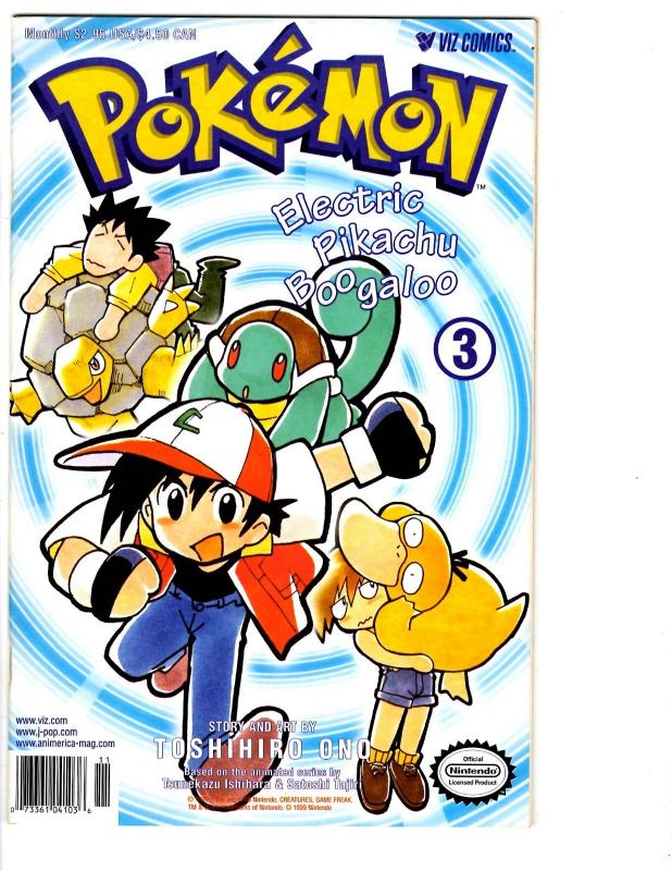 2 Pokemon Viz Comic Books 1 3 Electric Tale Of Pikachu Ash