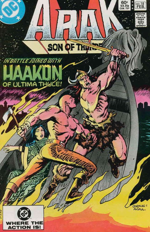 Arak Son of Thunder 18 FN DC Comic Books Bronze Age DC