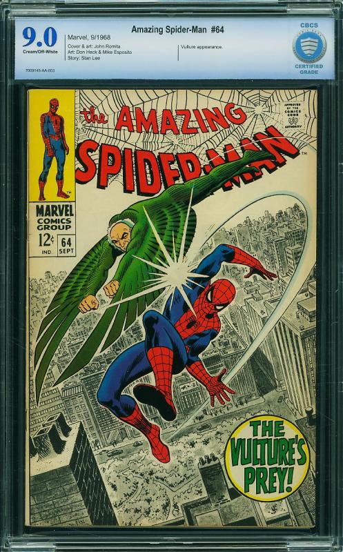 Amazing Spider-man #64 (Marvel, 1968) CBCS 8.0