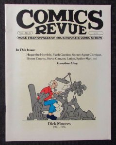 1986 COMICS REVUE Magazine #17 FVF 7.0 Dick Moores / Flash Gordon / Spider-Man