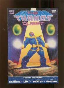THANOS QUEST BOOK ONE (9.2) SCHEMES & DREAMS! 1990