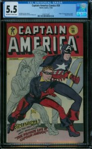 Captain America Comics 59 CGC 5.5 