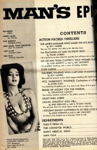 Man's Epic Pulp Magazine April 1964-Naked women beat up NAZI 