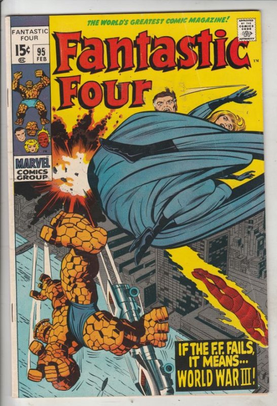 Fantastic Four #95 (Feb-70) FN/VF+ High-Grade Fantastic Four, Mr. Fantastic (...