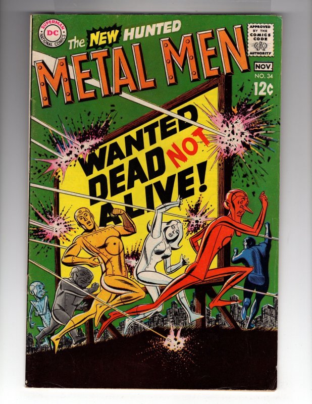 Metal Men #34 (1968) Sharp High-Grade Silver Age DC Classic !!! / HCA3