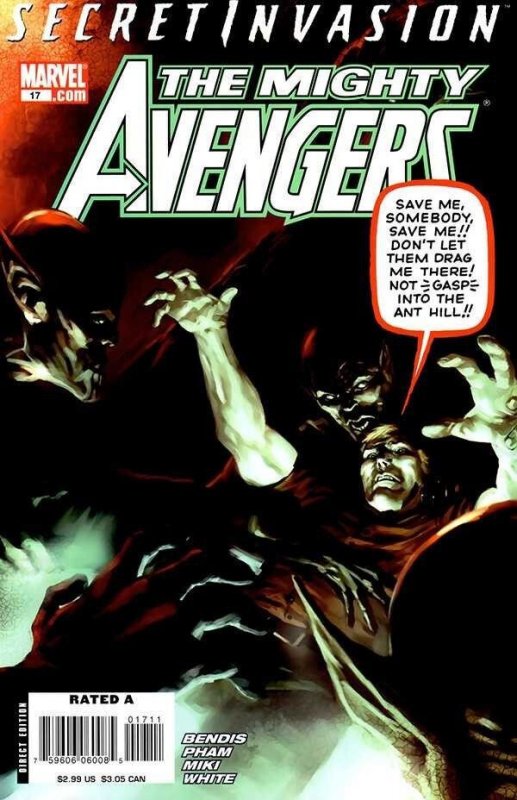 MIGHTY AVENGERS #17 VF+ SECRET INVASION