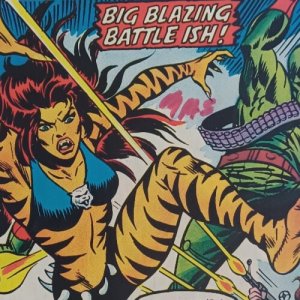 Marvel Chillers #5 newsstand - Tigra - Red Wolf - 1976 - FN/VF