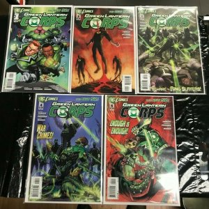GREEN LANTERN CORPS #1-5 5PC LOT! NEW 52!! 2011-12