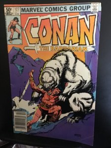 Conan the Barbarian #127 (1981). Mid high grade, grizzly bear cover! FNVF Wow!