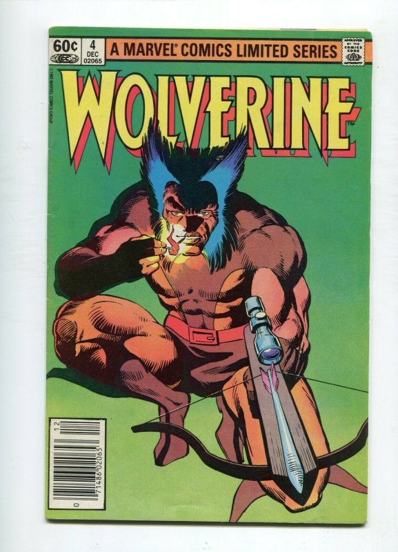 Wolverine 4 VF- Newsstand Frank Miller Mini-Series