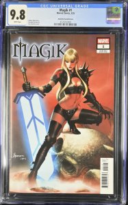 MAGIK #1 MARVEL COMICS 2025 1:25 JAY ANACLETO VARIANT CGC 9.8 NM
