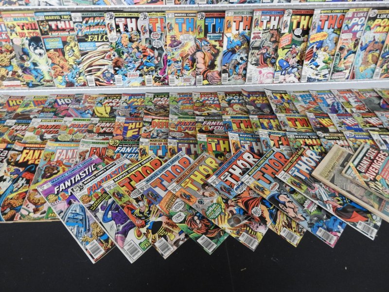 Huge Lot 190+ Low Grade Mostly Bronze Comics W/ Hulk, Thor, +More see desc