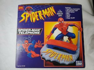 Spider-Man Animated Series Corded Telephone Vintage Mint 1994 Marvel Comics
