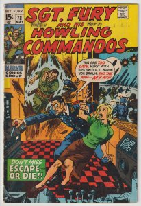 Sgt. Fury And His Howling Commandos #78 (May 1970, Marvel), VG condition (4.0)