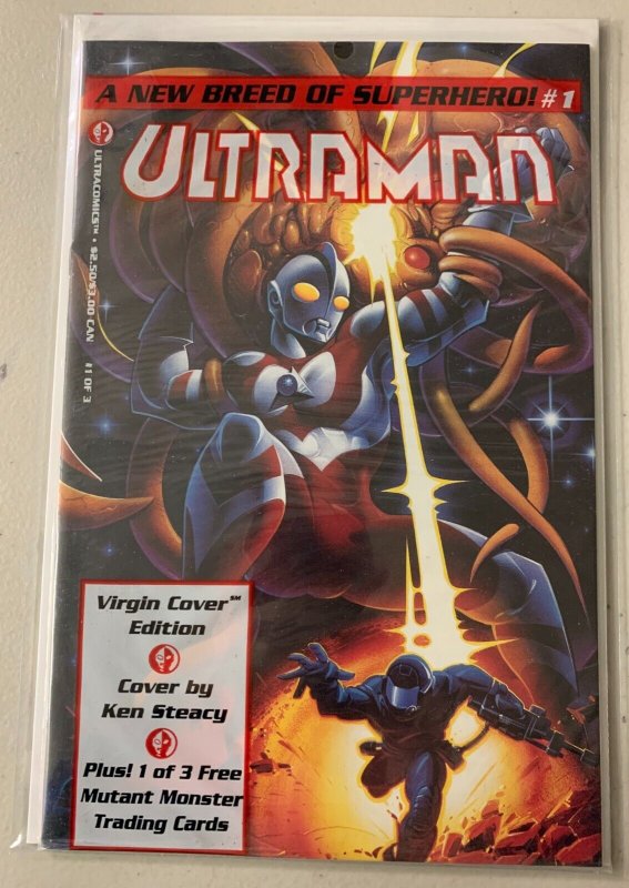 Ultraman #1 AP Nemesis 1st Series (8.0 VF) Polybagged + Card (1993)