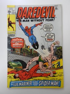 Daredevil #77 (1971) W/Sub-Mariner and Spider-Man! Beautiful VF-NM Condition!