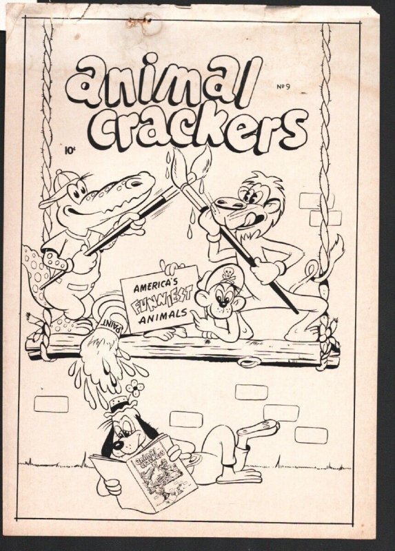 Animal Crackers Cover Proof #9 1959-Original production art-used to assist pr...