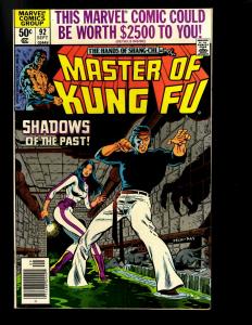 10 Master of Kung Fu Marvel Comics # 69 70 90 92 93 108 109 110 111 112 WS6