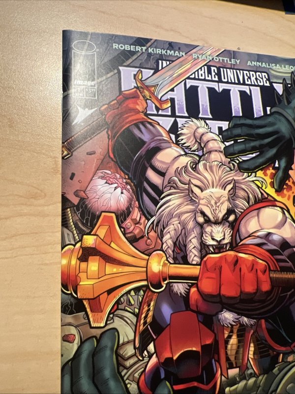 Battle Beast #1 Comic Invincible Variant Cover F Signed Ryan Ottley COA NM/NM+