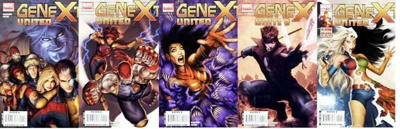 GENEXT UNITED (2009) 1-5  the COMPLETE series!