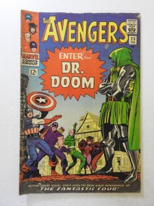 The Avengers #25 (1966) VG- Condition moisture stains, rust bottom staple