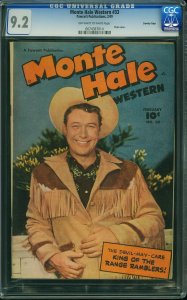 Monte Hale Western #33 (1949) CGC 9.2 NM-