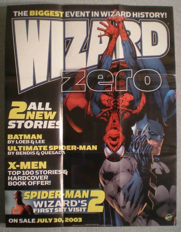 SPIDER-MAN & BATMAN WIZARD Promo poster, 19x25, Unused, more Promos in store