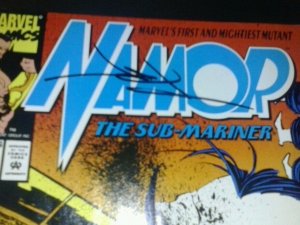 namor the sub mariner 33 artist signed jae lee COA marvel comics rare vintage