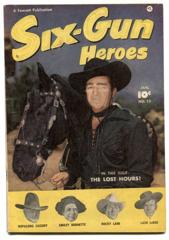 Six-Gun Heroes #12 1952- Western Comic- Lash LaRue VG-