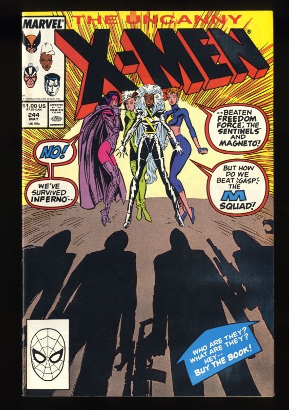 Uncanny X-Men  #244 VF/NM 9.0 1st Jubilee!