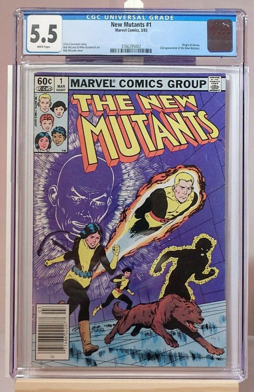 New Mutants #1, 3rd team appearance of the New Mutants