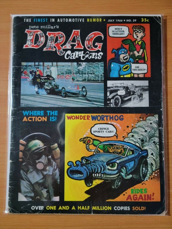 Drag Cartoons Car Magazine #29 ~ VERY GOOD VG ~ July 1966