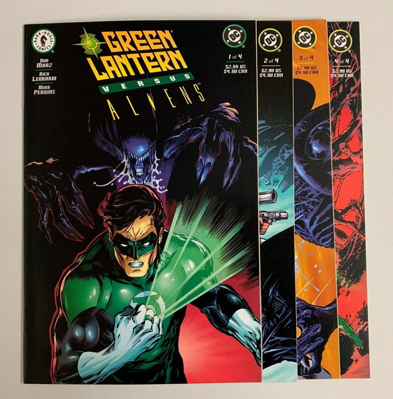 Green Lantern Vs. Aliens #1-4 (DC Dark Horse 2000) 1 2 3 4 Ron Marz (9.0+)