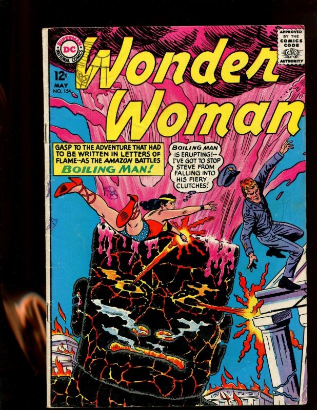 WONDER WOMAN #154 (3.5) BATTLE OF THE BOILING MAN!