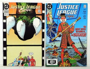 Justice League Europe Lot of 2 #14, 20 (1990) DC Comics Flash 1st Print