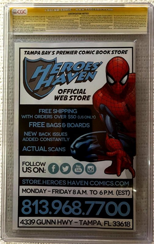 ?~MARVEL~STAR WARS #1 (2015)~?~PERKINS~X-MEN HOMAGE~?~SIGNED~?~CGC 9.8~?