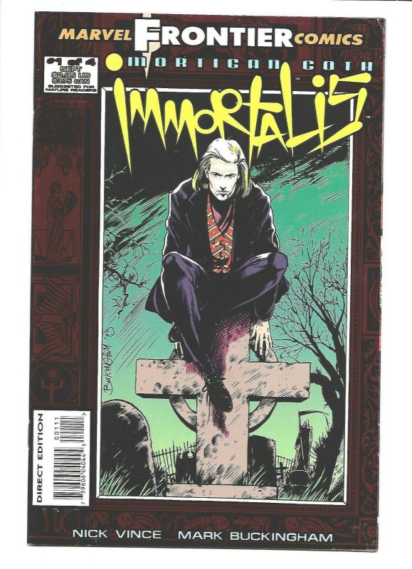 Mortigan Goth: Immortalia #1 Marvel 1993 VF/NM 9.0 red foil cover. 