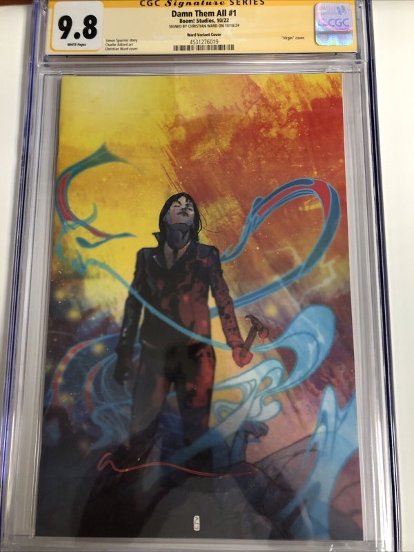 Damn Them All (2022) # 1 (CGC 9.8 SS) Signed Christian Ward • Boom Census=2