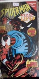 SPIDER-MAN # 54 MARVEL 1995 disney  KAINE SCARLET SPIDER WEB OF LIFE PT newstand