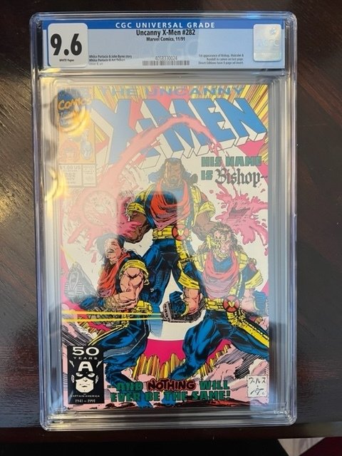 The Uncanny X-Men #282 (1991) - CGC 9.6 - First Bishop, Malcom & Randall