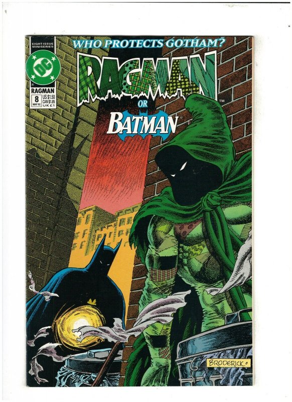 Ragman #8 VF/NM 9.0 DC Comics 1992 vs. Batman