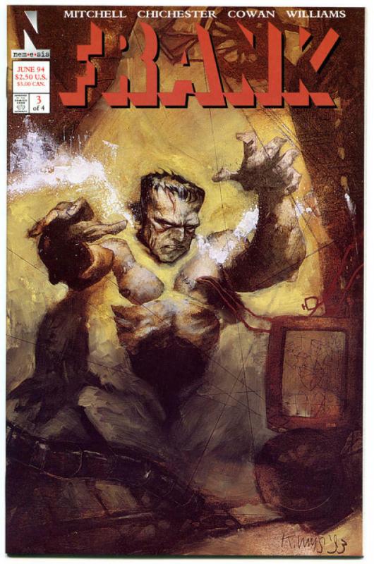 FRANK #1 2 3 4, NM+, Frankenstein, Monster, Present Day, 1994, more in store 