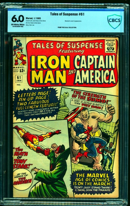 Tales Of Suspense #61 CBCS FN 6.0 Off White to White Iron Man